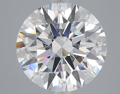 5.03 carat round lab grown diamond E color VVS2 clarity