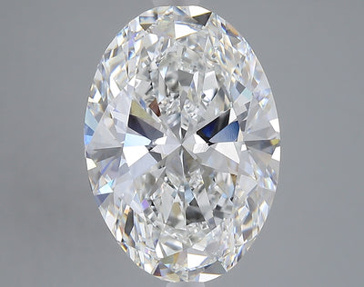 6.05 carat oval lab grown diamond F color VVS2 clarity
