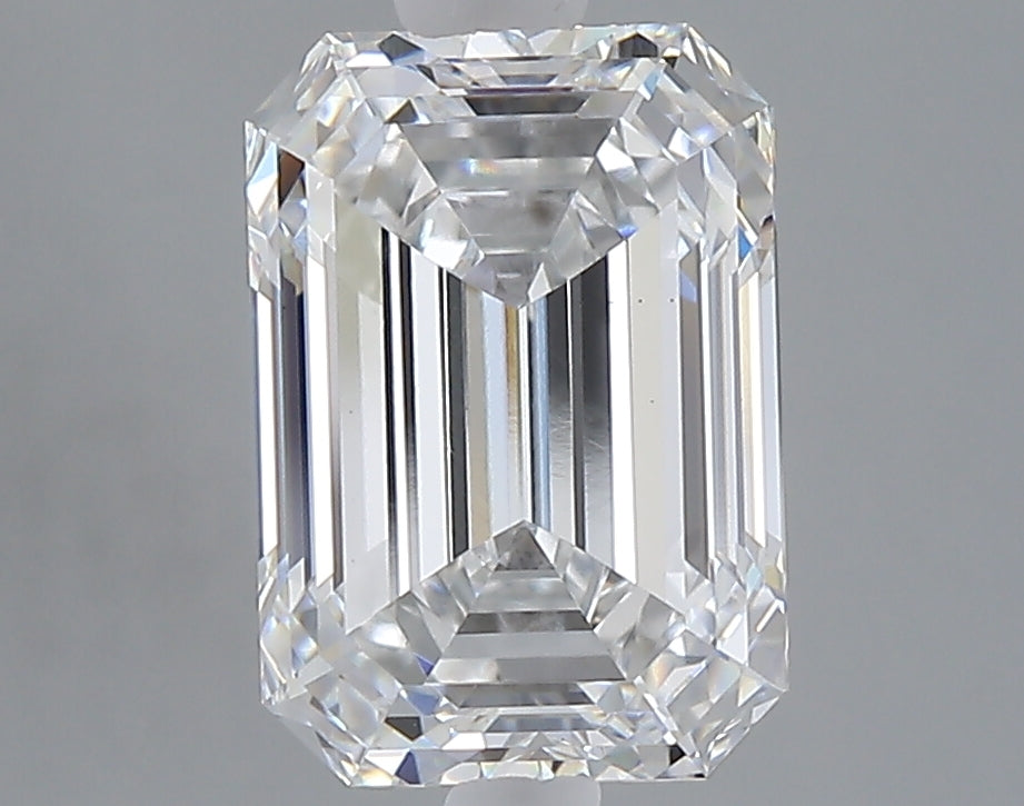 3.10 carat emerald lab grown diamond D color VS1 clarity