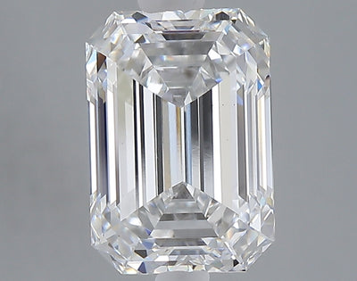 3.10 carat emerald lab grown diamond D color VS1 clarity