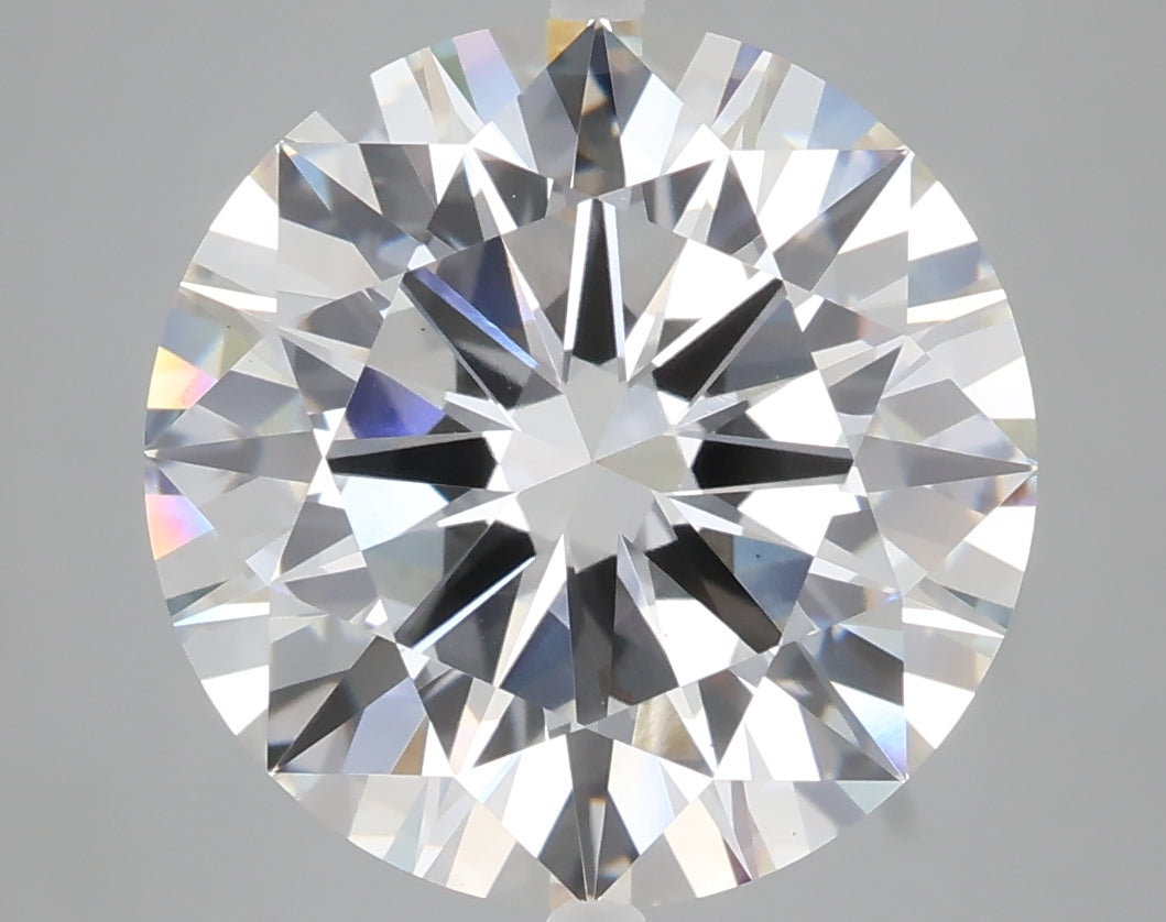 6.57 carat round lab grown diamond F color VS1 clarity
