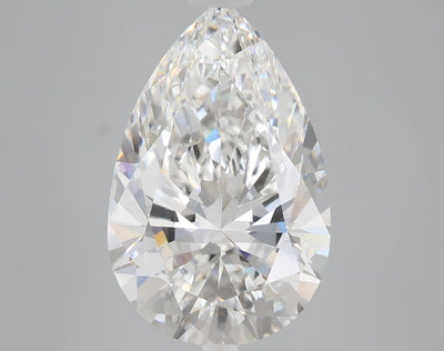 5.09 carat pear lab grown diamond F color VS1 clarity