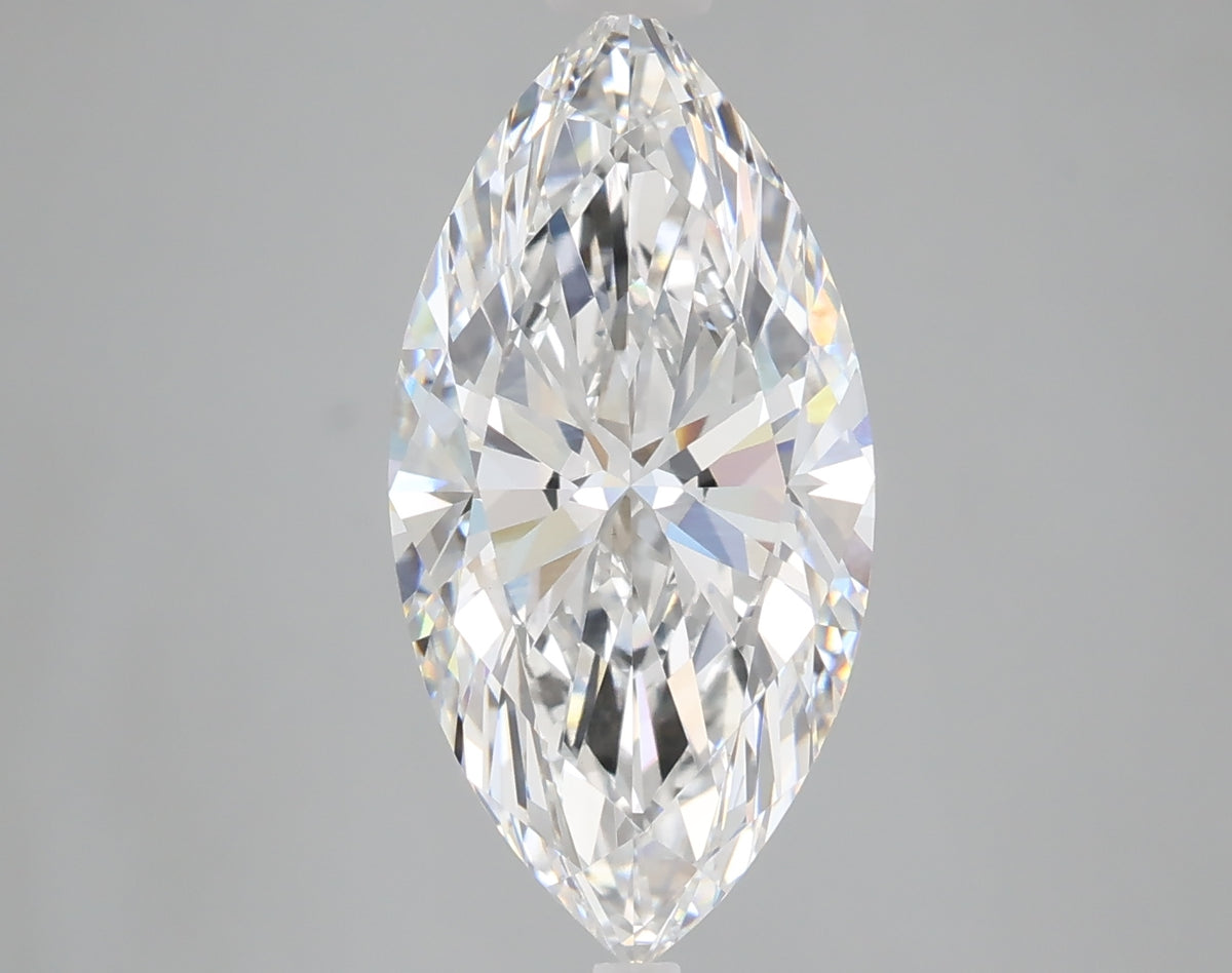 4.02 carat marquise lab grown diamond E color VS1 clarity