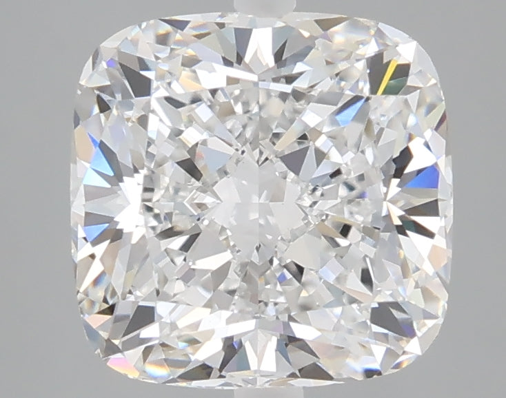 3.10 carat cushion lab grown diamond D color VS1 clarity