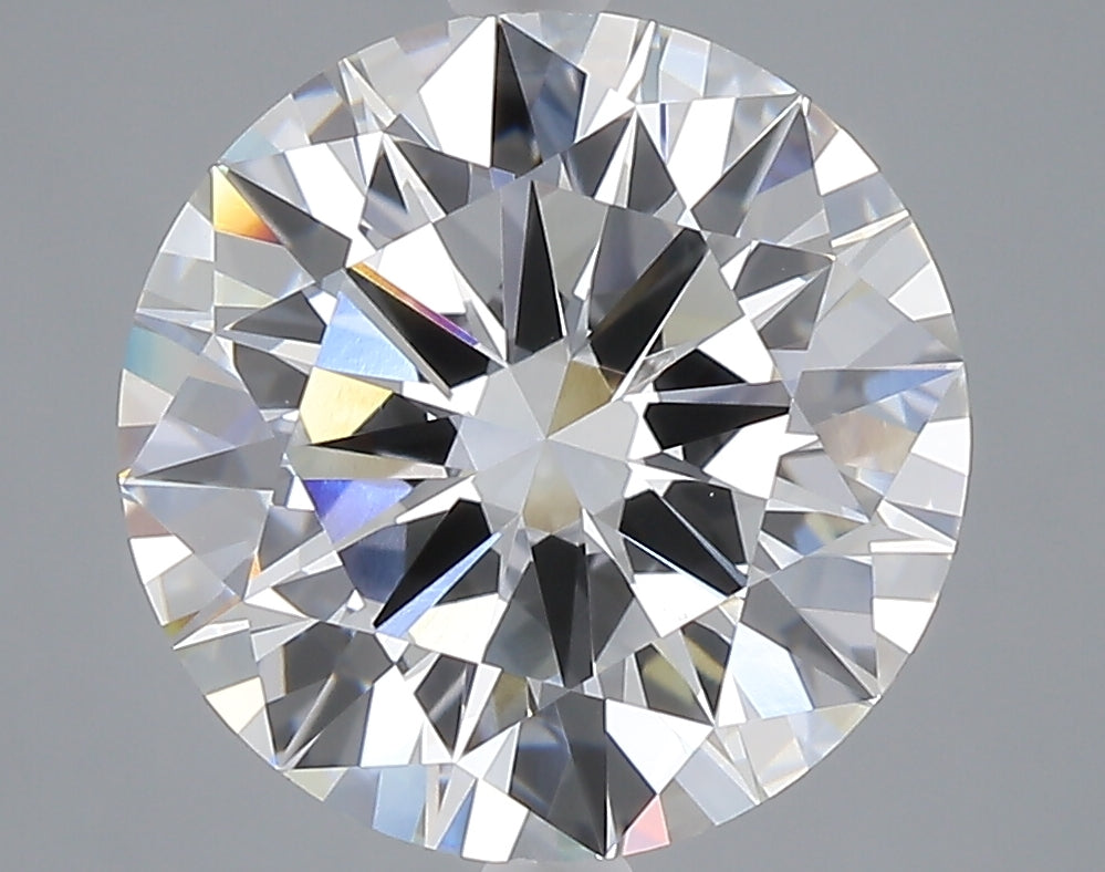 5.01 carat round lab grown diamond E color VVS2 clarity