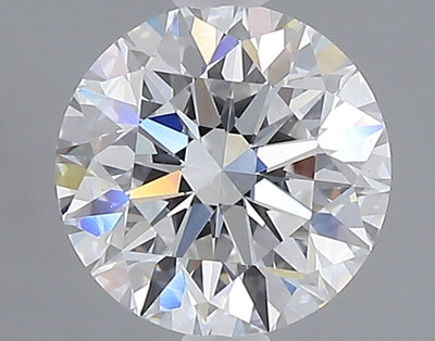 1.56 carat round lab grown diamond D color VVS2 clarity