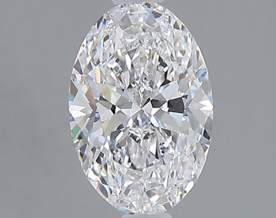 1.09 carat oval lab grown diamond D color VVS2 clarity