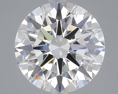 5.01 carat round lab grown diamond E color VVS2 clarity