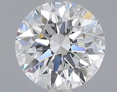 1.57 carat round lab grown diamond D color VVS2 clarity