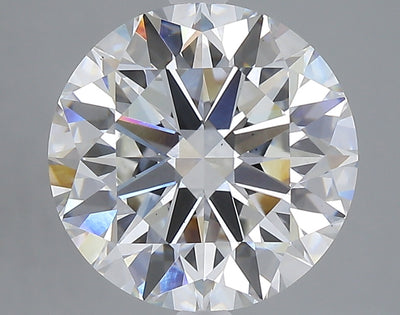 5.00 carat round lab grown diamond F color VS1 clarity