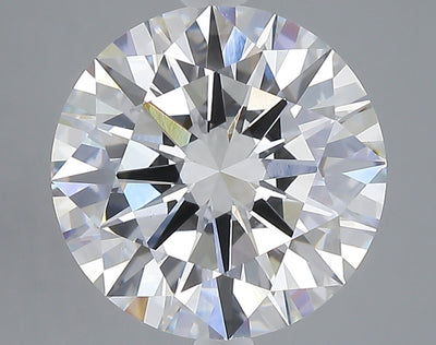 5.03 carat round lab grown diamond F color VS1 clarity