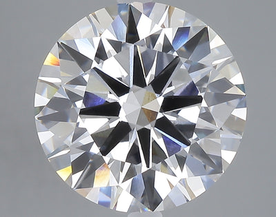 7.07 carat round lab grown diamond E color VVS2 clarity