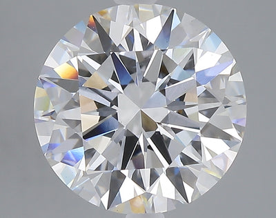 5.02 carat round lab grown diamond F color VS1 clarity