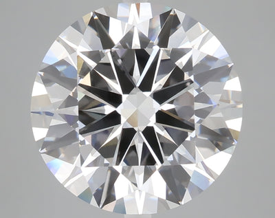 6.88 carat round lab grown diamond E color VVS2 clarity