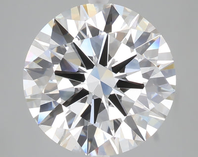 5.02 carat round lab grown diamond F color VS1 clarity