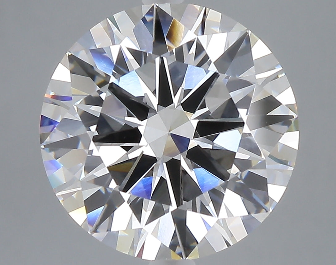 6.44 carat round lab grown diamond F color VVS2 clarity