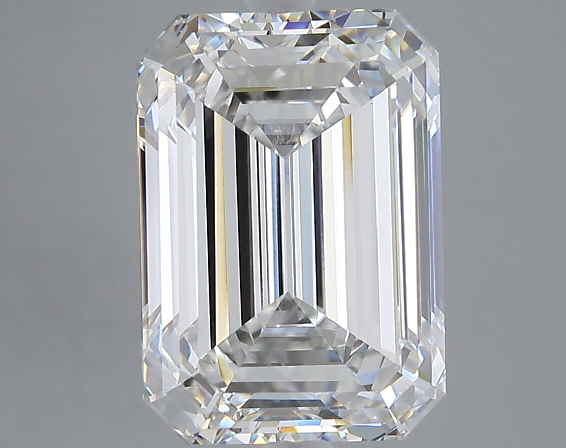6.25 carat emerald lab grown diamond E color VVS2 clarity