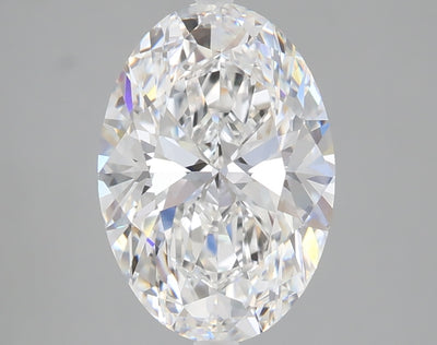 2.78 carat oval lab grown diamond D color VS1 clarity
