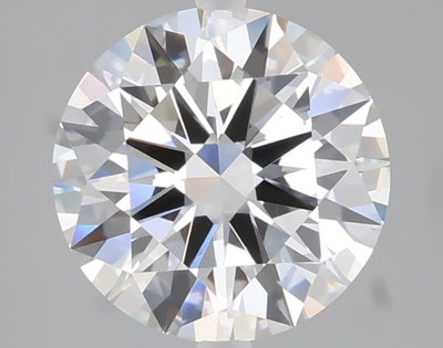 2.40 carat round lab grown diamond E color VS1 clarity