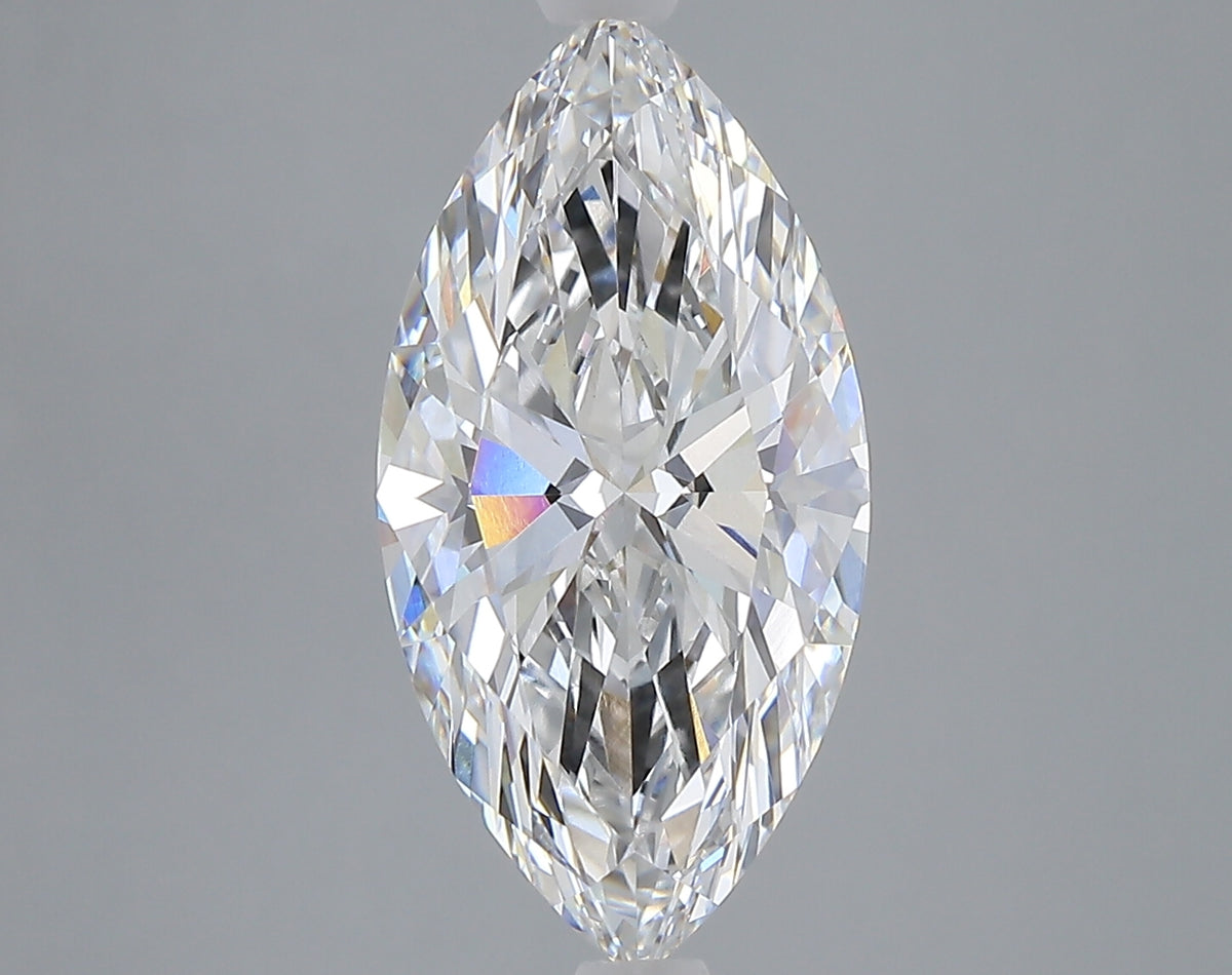 4.10 carat marquise lab grown diamond E color VVS2 clarity