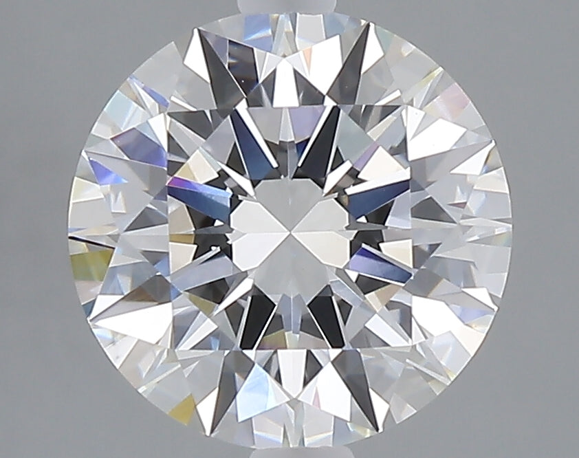 3.04 carat round lab grown diamond F color VS1 clarity