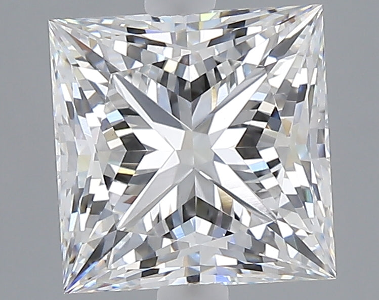 3.09 carat princess lab grown diamond E color VVS2 clarity