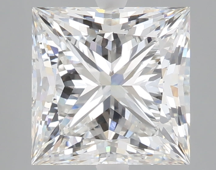 3.04 carat princess lab grown diamond E color VVS2 clarity
