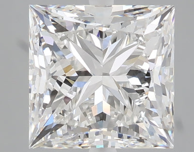 3.01 carat princess lab grown diamond E color VVS2 clarity