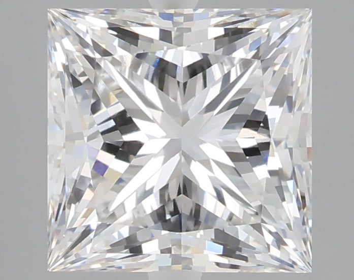 3.08 carat princess lab grown diamond E color VVS2 clarity