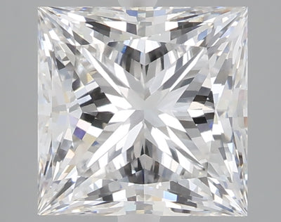 3.08 carat princess lab grown diamond E color VVS2 clarity
