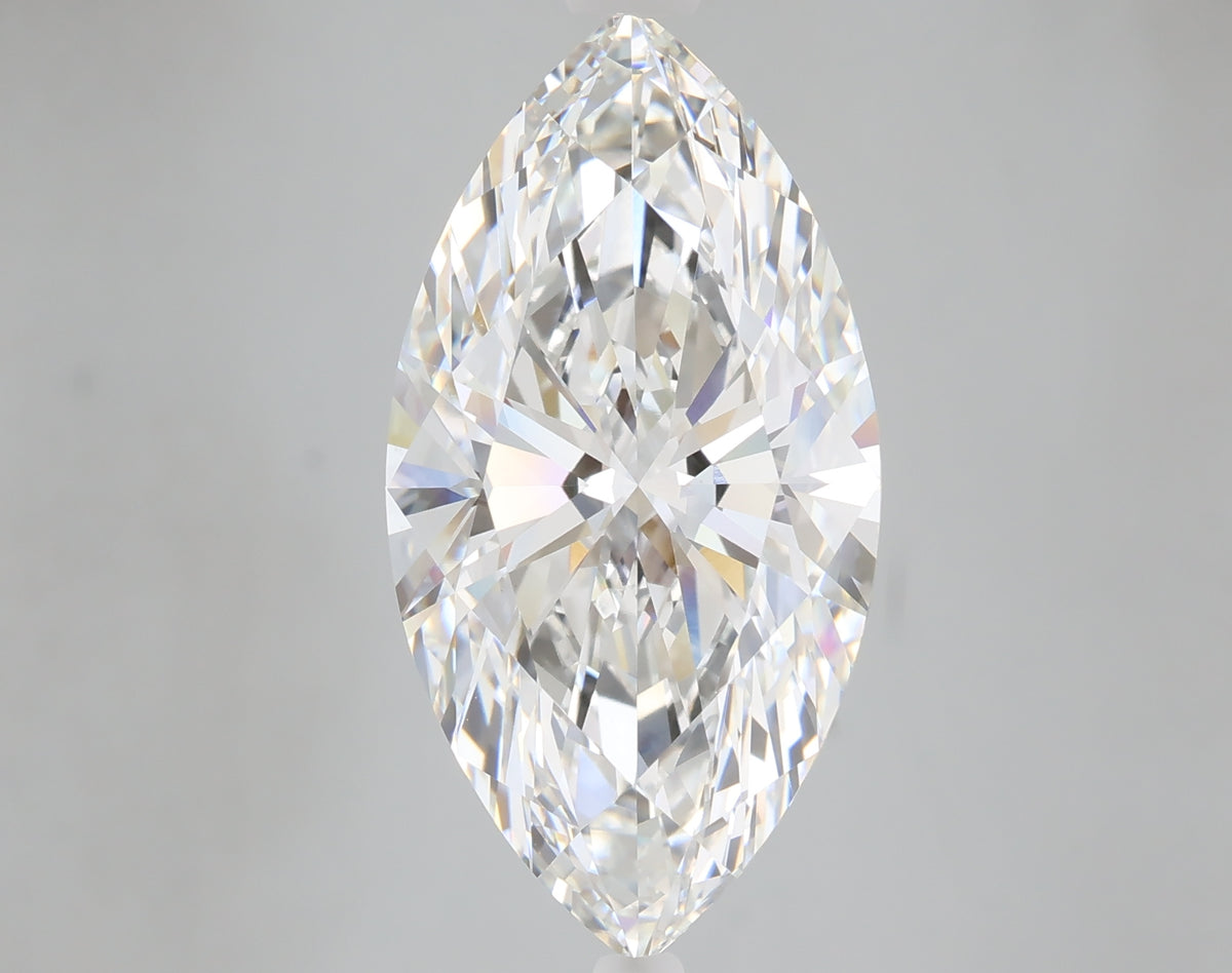 8.06 carat marquise lab grown diamond F color VVS2 clarity
