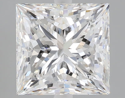 3.00 carat princess lab grown diamond E color VVS2 clarity