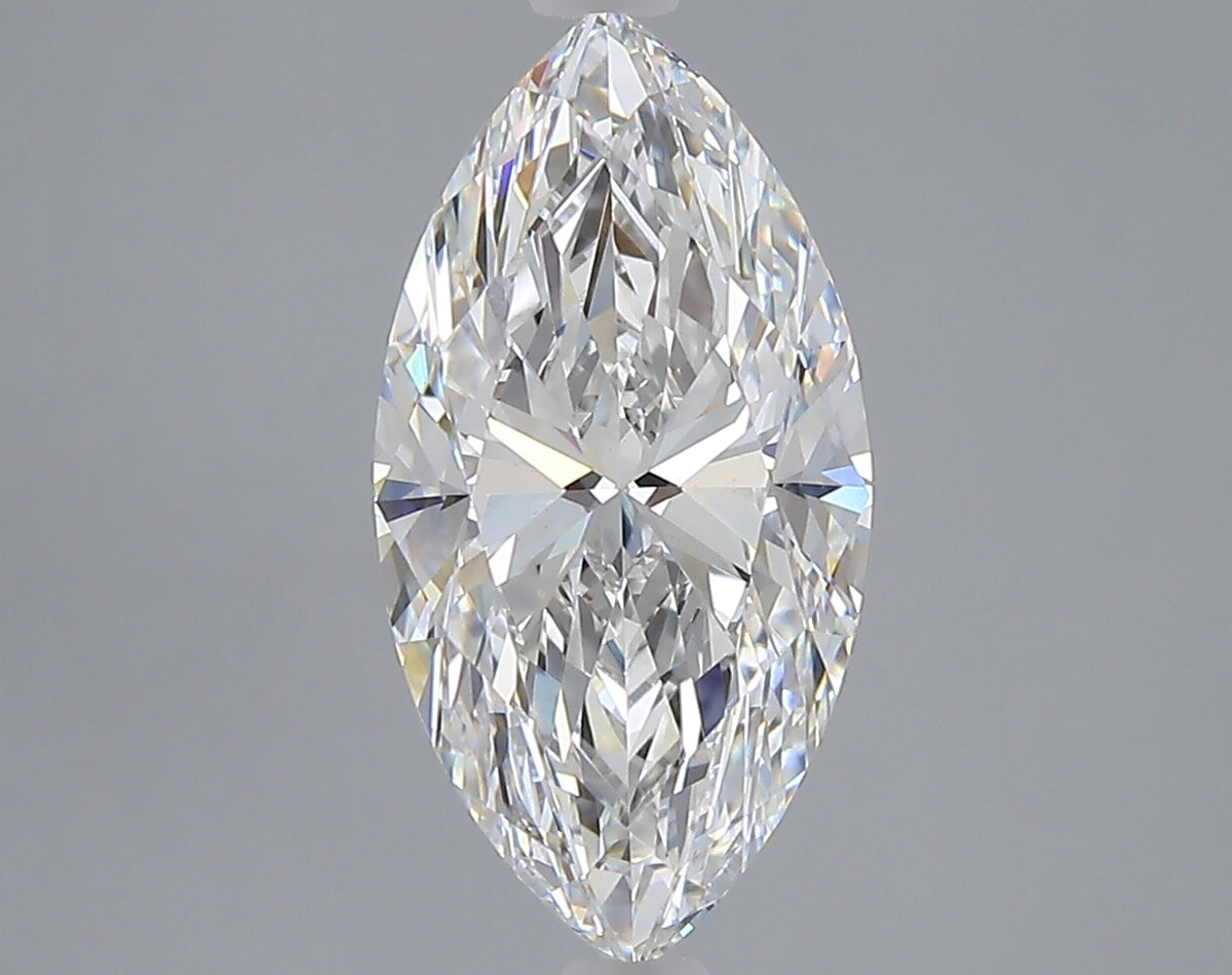 2.86 carat marquise lab grown diamond F color VVS2 clarity