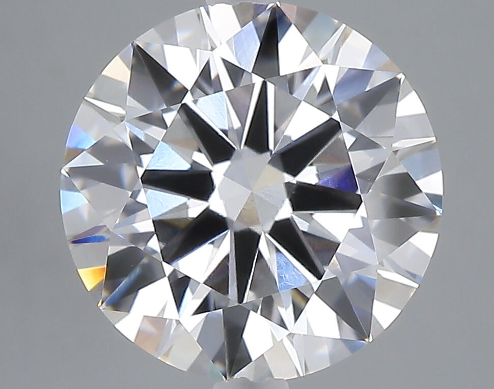 4.59 carat round lab grown diamond E color VVS2 clarity