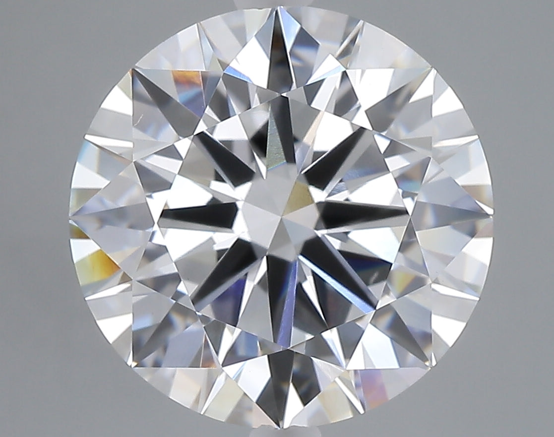 6.92 carat round lab grown diamond E color VVS2 clarity