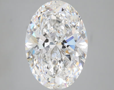 5.07 carat oval lab grown diamond E color VS1 clarity