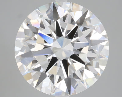 5.06 carat round lab grown diamond E color VVS2 clarity