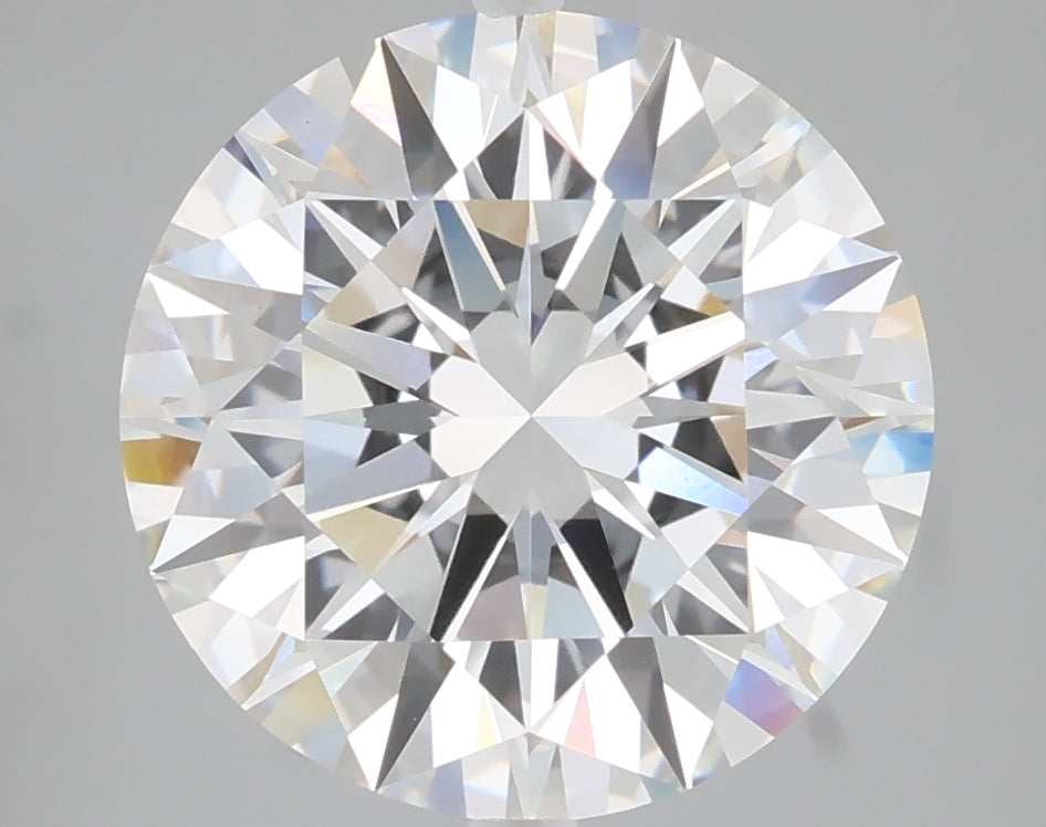 5.03 carat round lab grown diamond F color VVS2 clarity