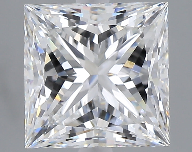 4.28 carat princess lab grown diamond E color VVS2 clarity