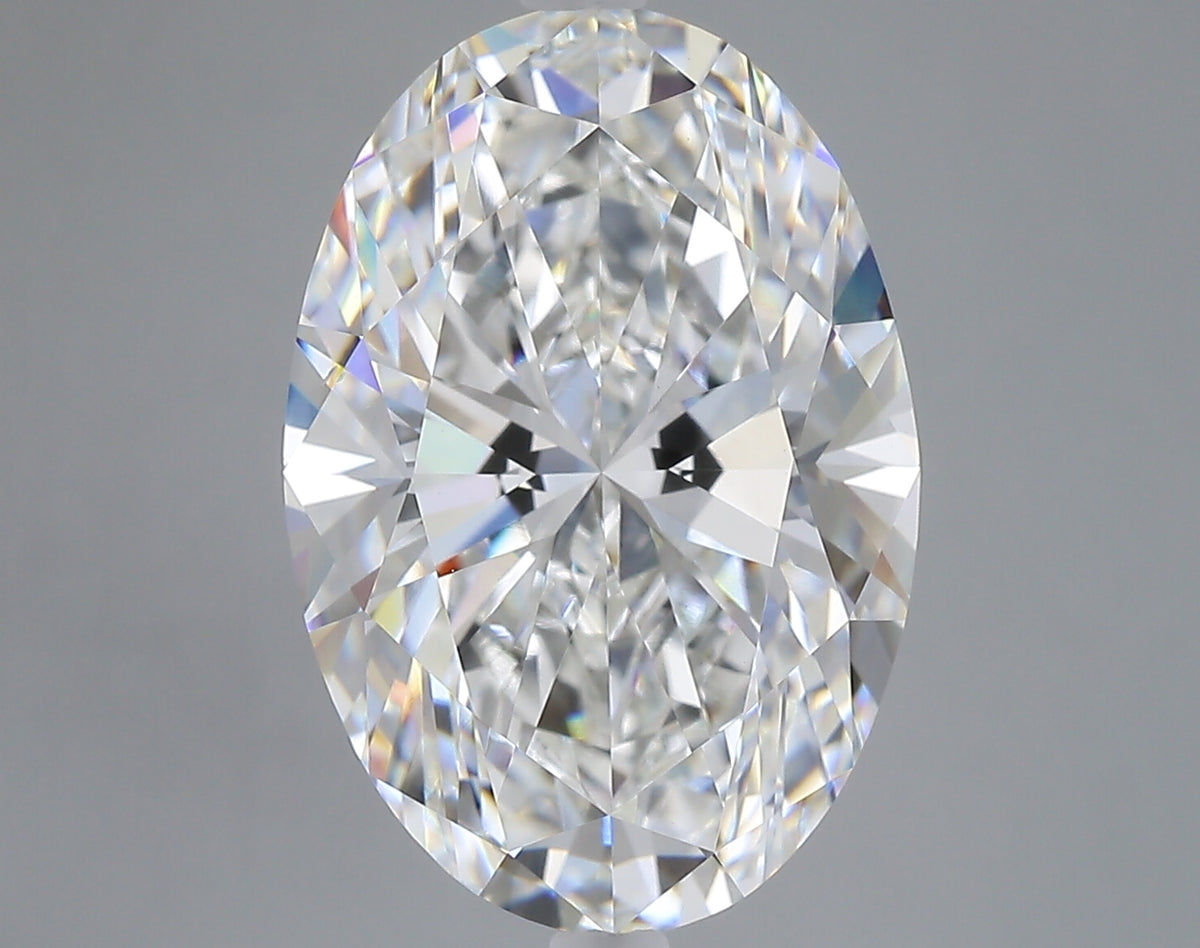 8.10 carat oval lab grown diamond F color VS1 clarity