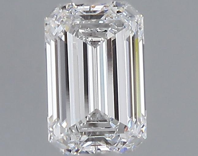1.02 carat emerald lab grown diamond D color VVS2 clarity