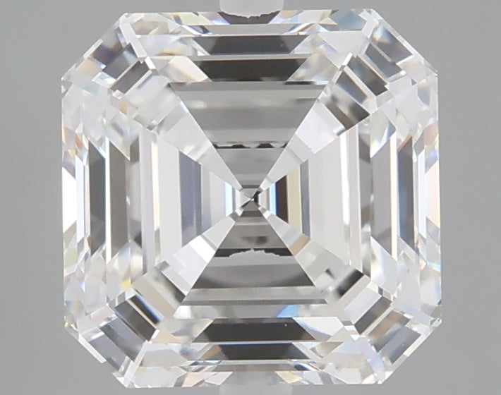 3.09 carat asscher lab grown diamond E color VVS2 clarity