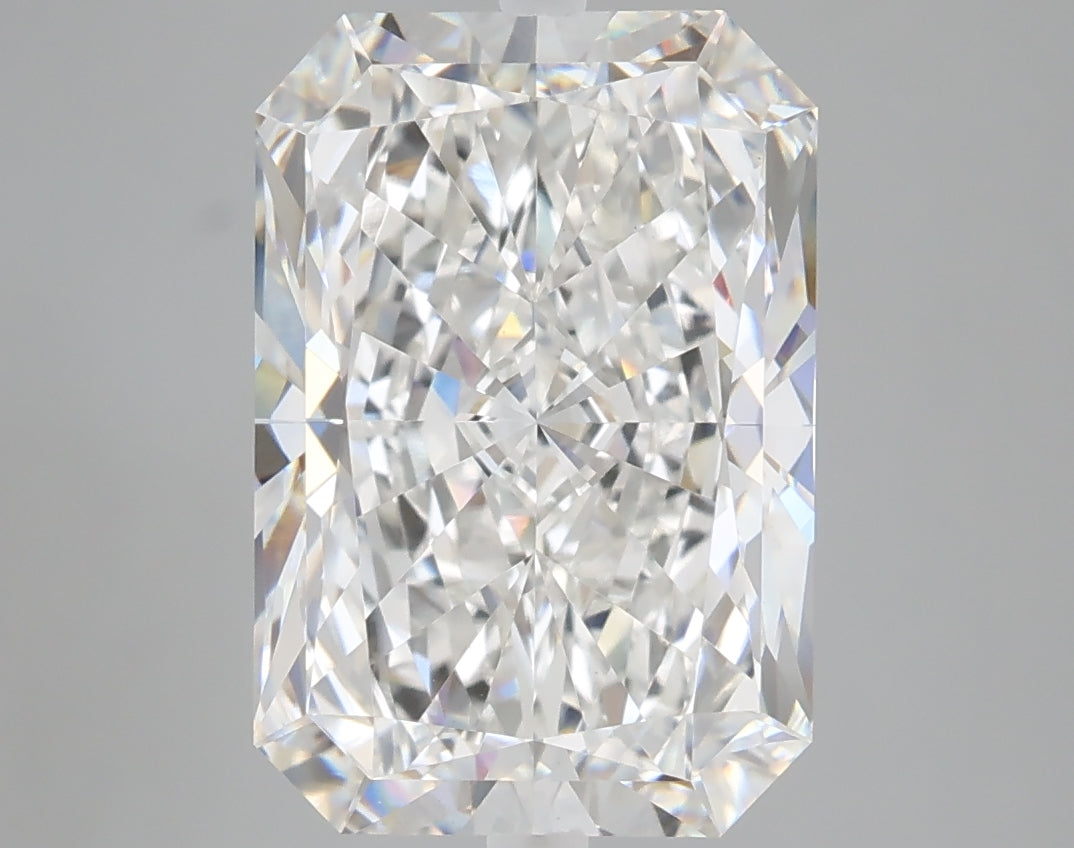5.07 carat radiant lab grown diamond E color VS1 clarity