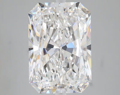 5.08 carat radiant lab grown diamond E color VS1 clarity