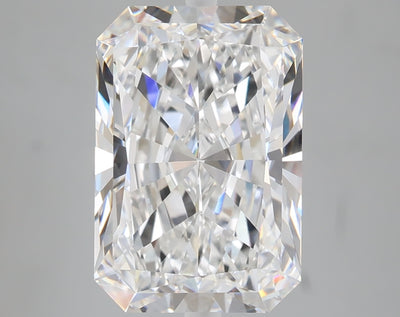 5.07 carat radiant lab grown diamond E color VVS2 clarity