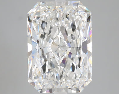 4.07 carat radiant lab grown diamond F color VVS2 clarity