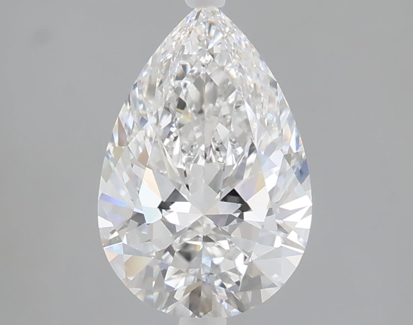 1.54 carat pear lab grown diamond E color VS1 clarity