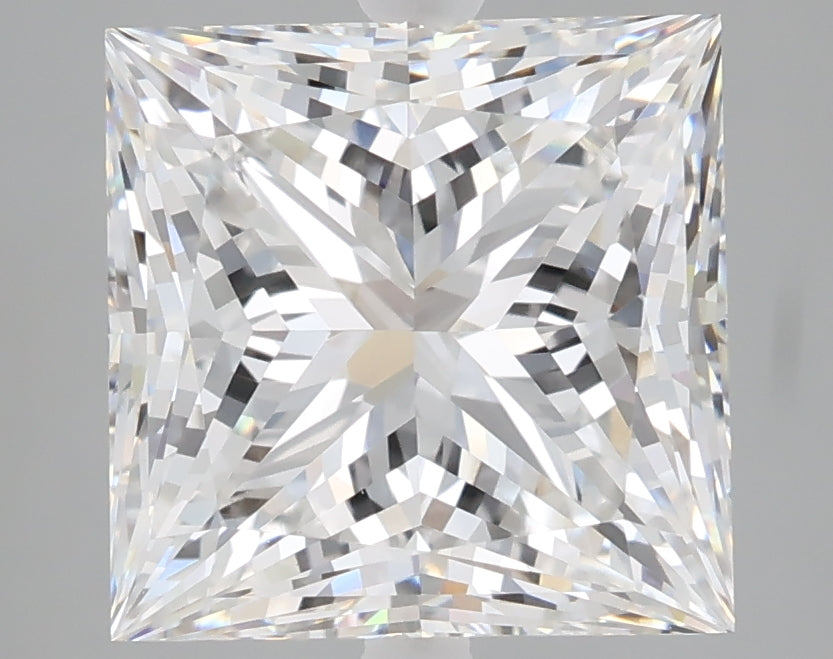 5.06 carat princess lab grown diamond E color VVS2 clarity