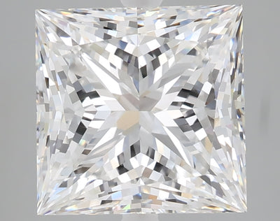 5.06 carat princess lab grown diamond E color VVS2 clarity