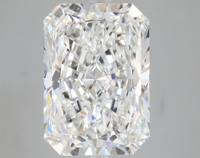 7.07 carat radiant lab grown diamond F color VVS2 clarity